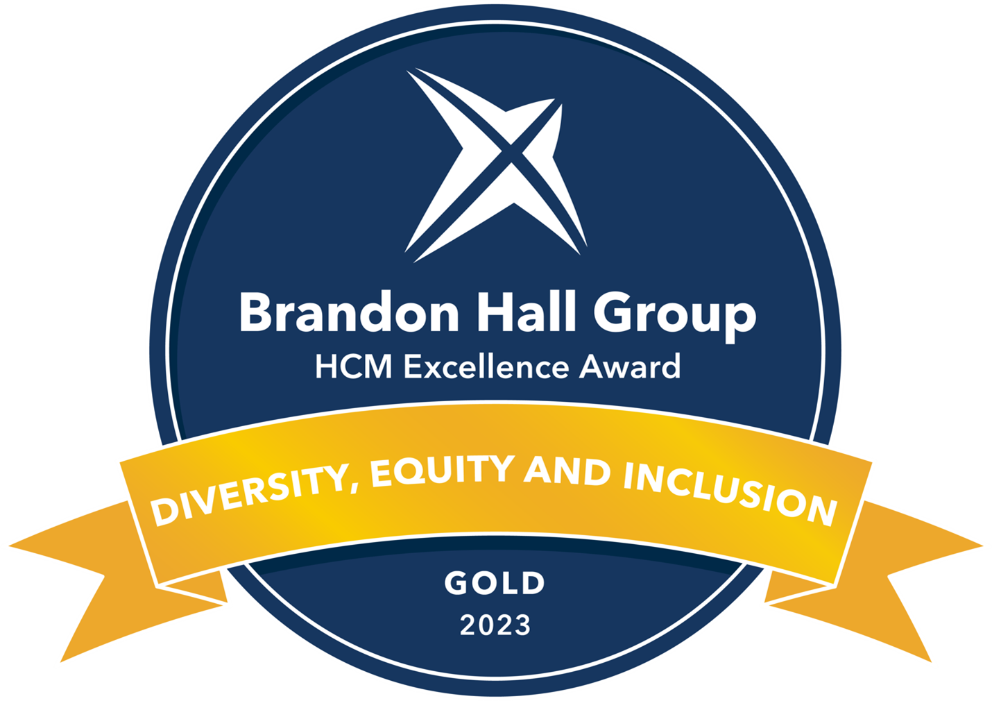 Emblem of the Brandon Hall Group Gold award